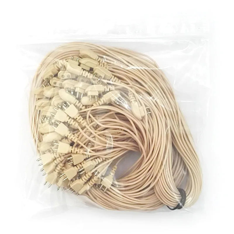 Soundlink 10PCS 2pin Hearing Aid Cable Wire Cord for Pocket Hearing Aids