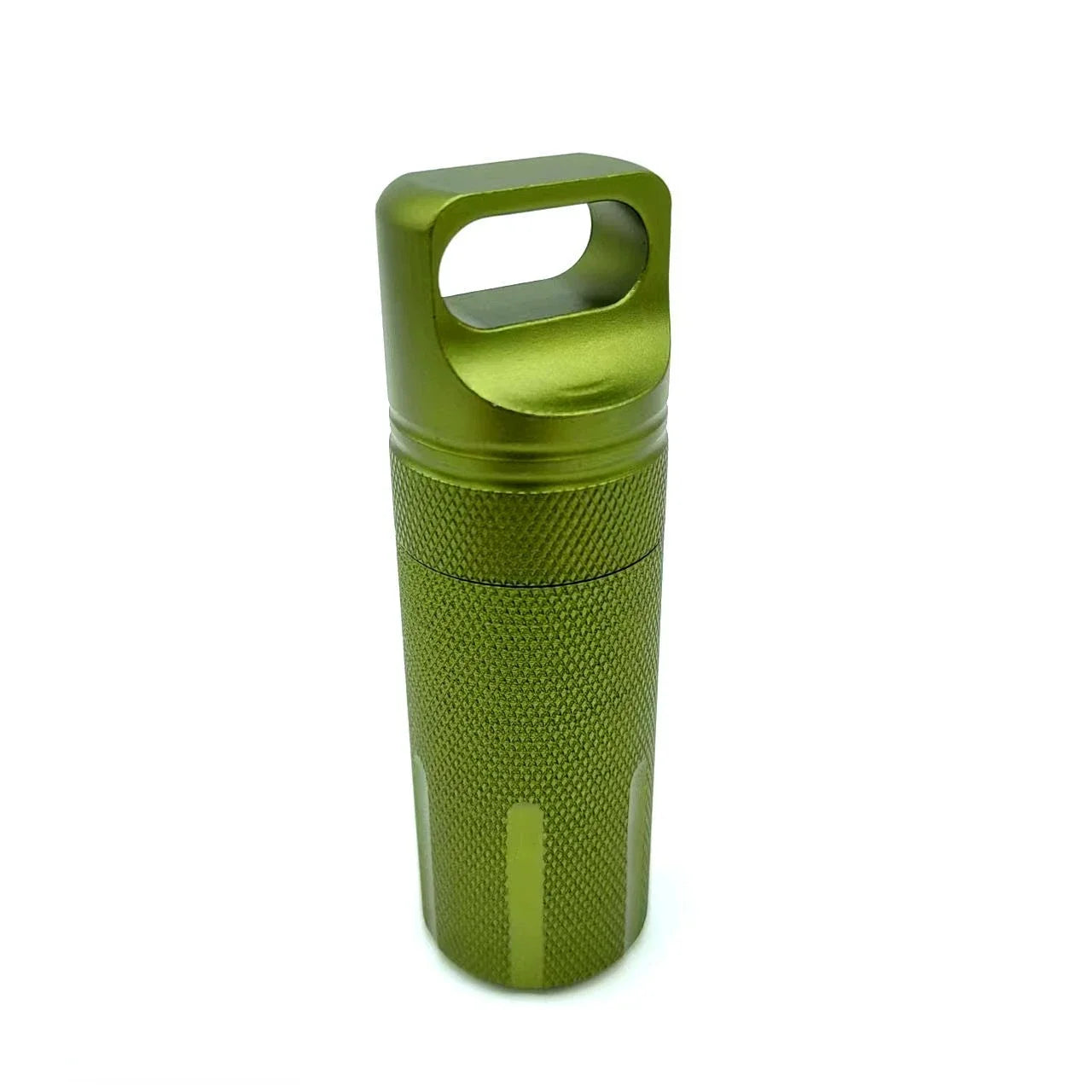 Aluminum Alloy Airtight Pill Container Bottle Portable Outdoor EDC Single Chamber Capsule Holder Waterproof Medicine Case Box