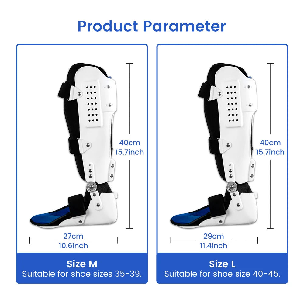 Adjustable Fasciitis Foot Drop Orthosis Brace Support Ankle Support Ankle Boots Protector Orthosis Fixing Supporter Fixation