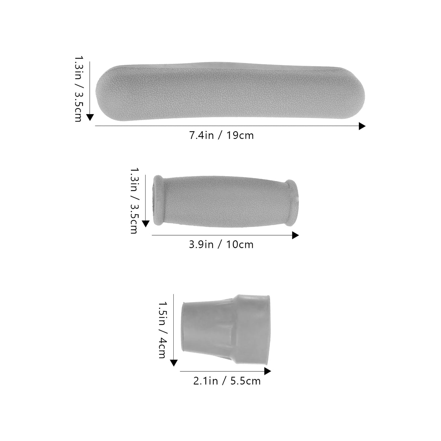Replacement Crutch Kit Underarm Hand Grip Comfortable Feet Cap Walking Crutch Pad Anti Slip Crutch Handle Covers Protective Hand
