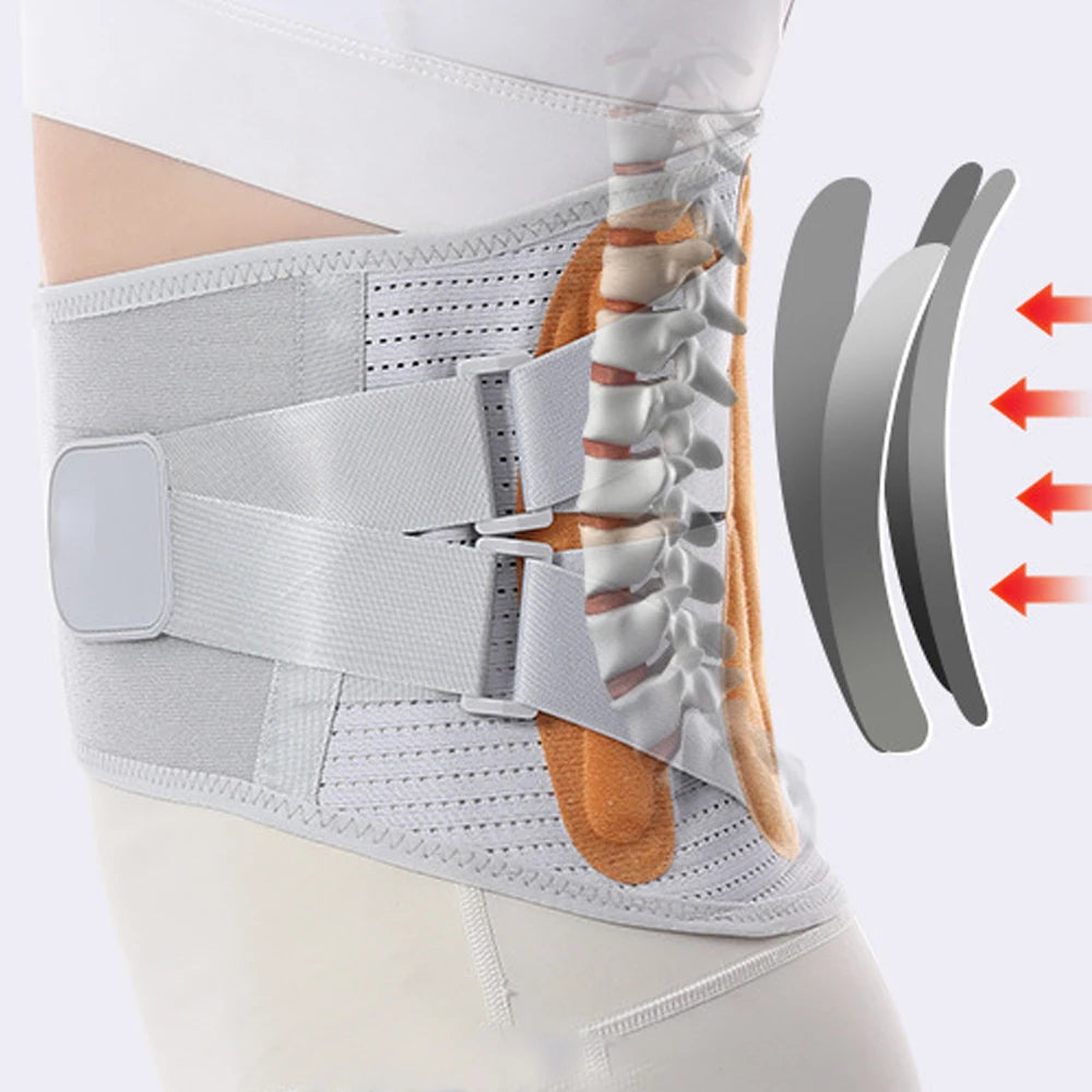 Back Lumbar Support Corrector Belt Breathable Waist Orthopedic Corset Men Women Waist Brace Back Pain Relief For Herniated Disc