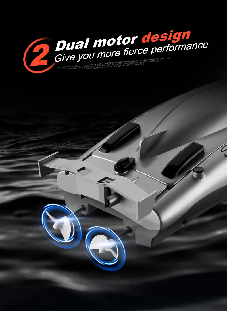 2.4G RC High Speed Racing Boat Waterproof Double Motor Remote Control Professional Speedboat 805 Gifts Toys for boys