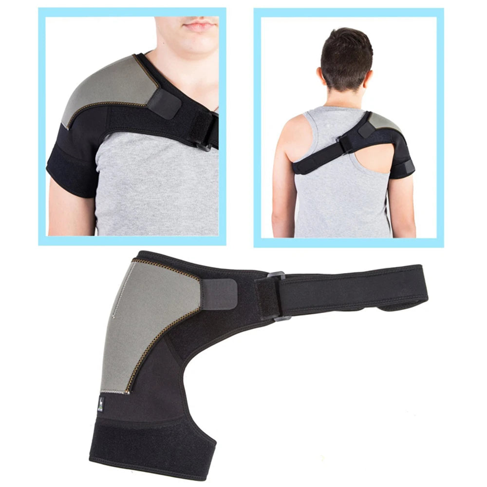 Adjustable Shoulder Support Brace pad Belt Band Strap Wrap Sport Recovery Neoprene Shoulder Compression Sleeves Back Brace Guard