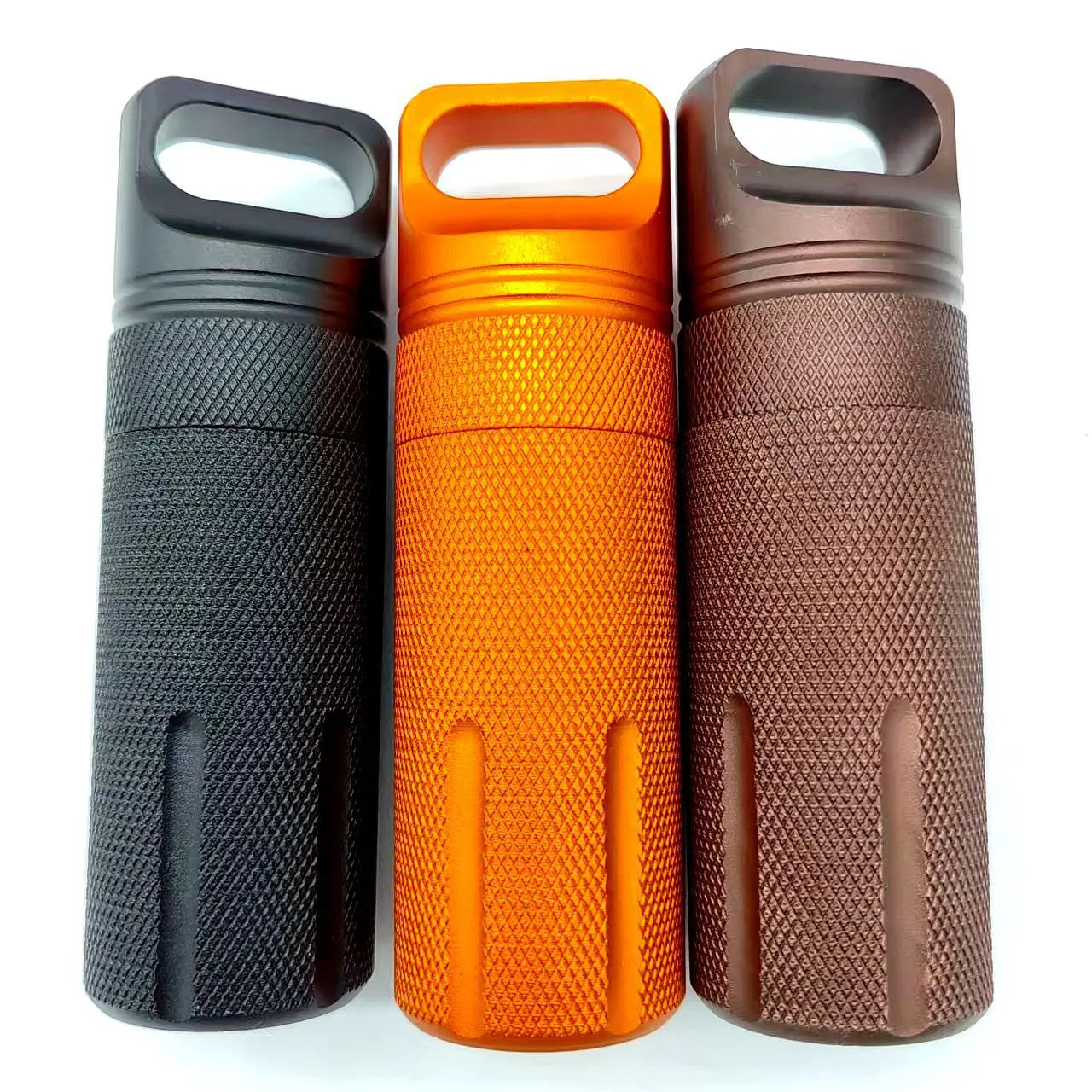 Aluminum Alloy Airtight Pill Container Bottle Portable Outdoor EDC Single Chamber Capsule Holder Waterproof Medicine Case Box