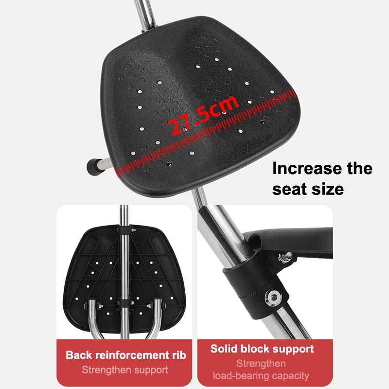Telescopic Crutch Chair, Three-Legged Walking Stick, Folding Cane Stool, Multi-Functional Elderly Aid With Stability