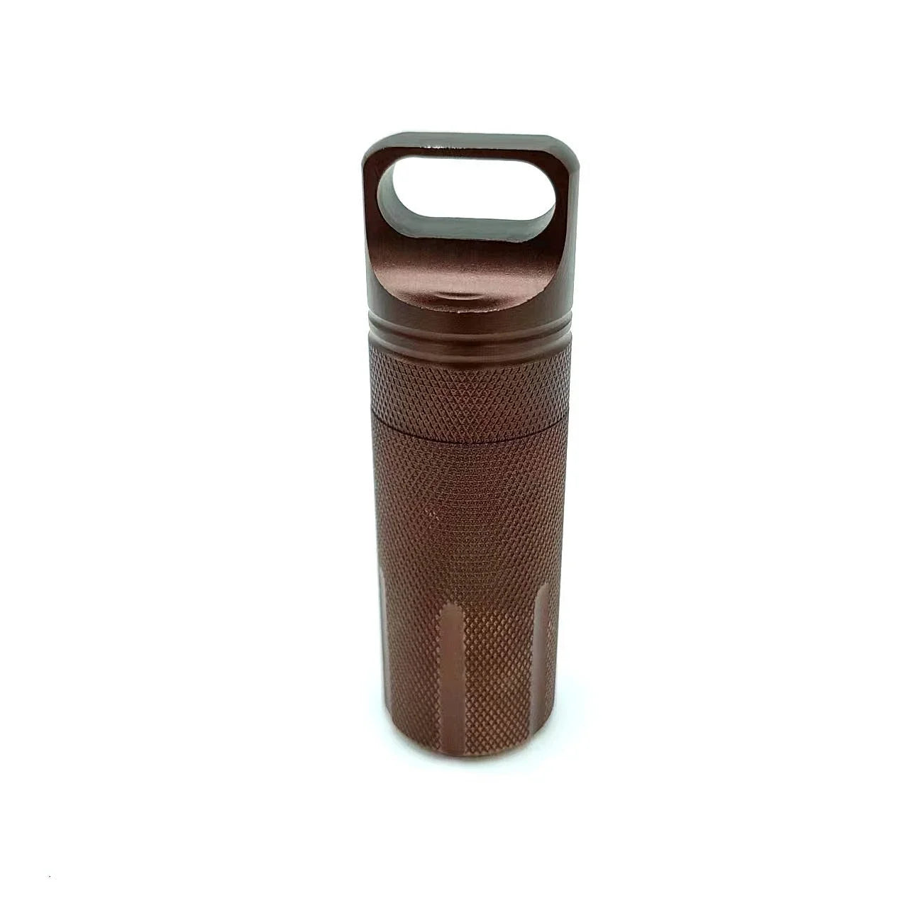 Aluminum Alloy Airtight Pill Container Bottle Portable Outdoor EDC Single Chamber Capsule Holder Waterproof Medicine Case Box