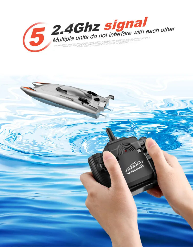 2.4G RC High Speed Racing Boat Waterproof Double Motor Remote Control Professional Speedboat 805 Gifts Toys for boys