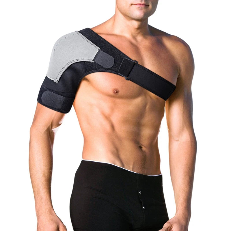 Adjustable Shoulder Support Brace pad Belt Band Strap Wrap Sport Recovery Neoprene Shoulder Compression Sleeves Back Brace Guard