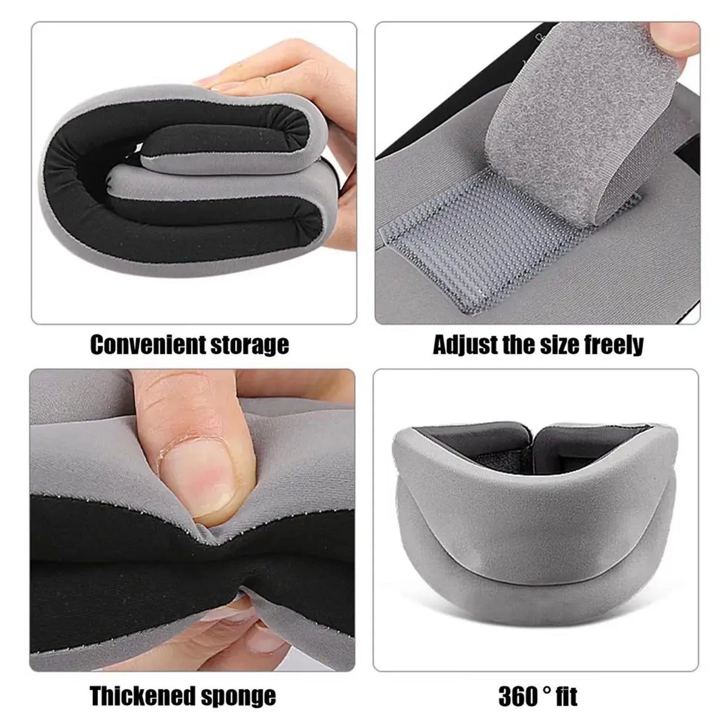 360 Degree Cervical Collar Neck Brace Wraps Stabilizes Vertebrae Collar for After Injury Neck Collar Sleeping Relief Neck Pa