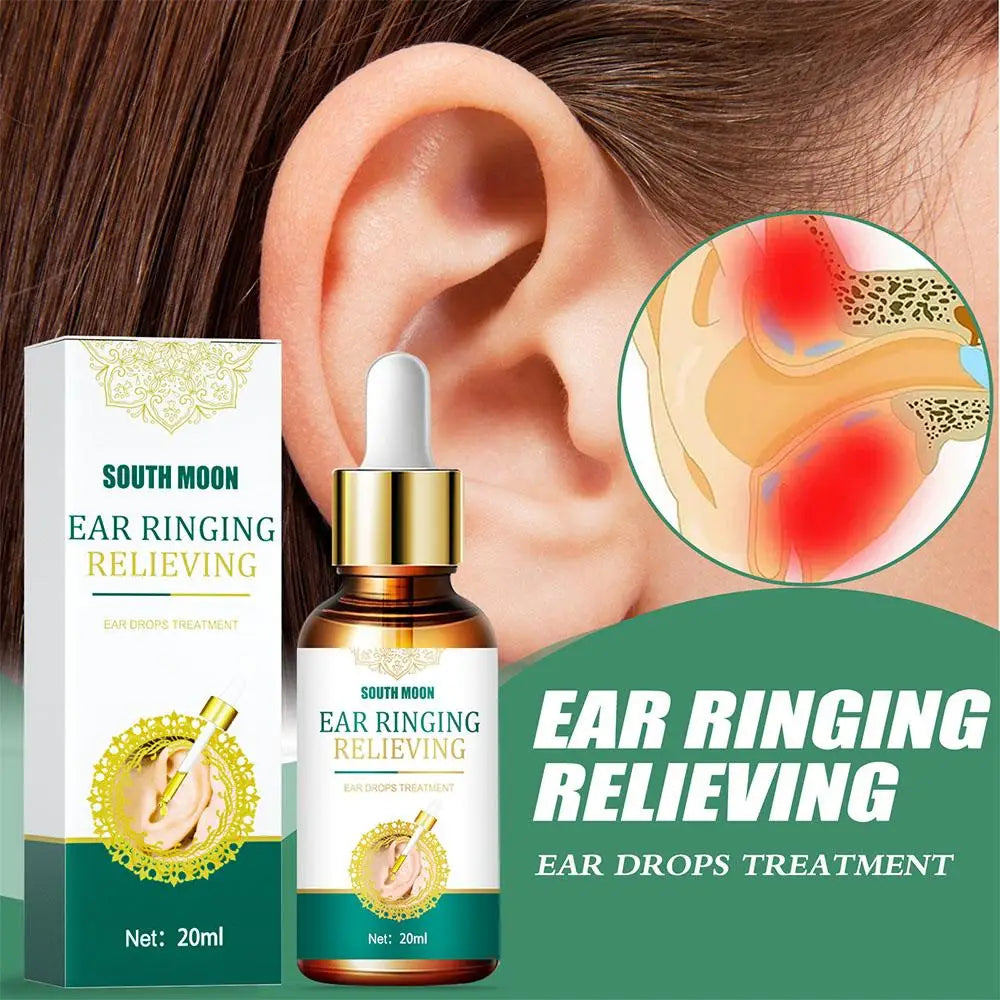 2X Tinnitus Ear Drops Ear Ringing Gentle Relieving Health Discharge Care Tinnitus Fluid Ear Ear Deafness Swelling Otitis Care
