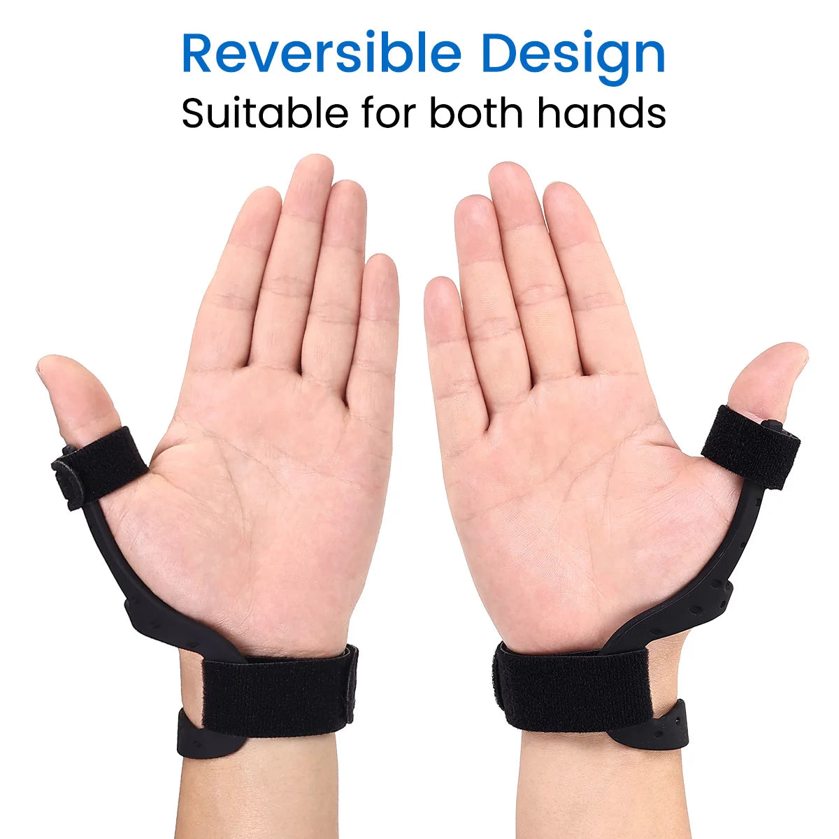 VELPEAU Waterproof Thumb Brace for Arthritis Pain and Support, Semi-rigid Silicone Thumb Splint for De Quervains Tenosynovitis