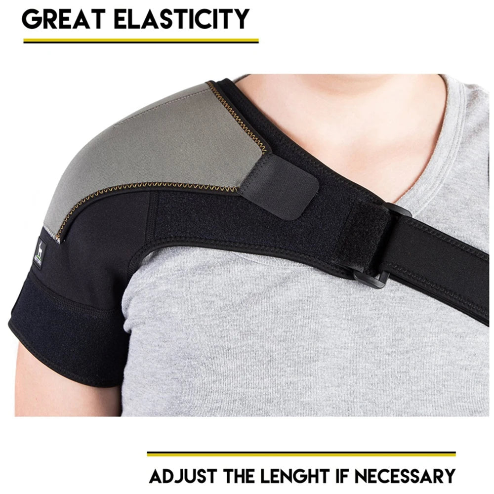 Adjustable Shoulder Support Brace pad Belt Band Strap Wrap Sport Recovery Neoprene Shoulder Compression Sleeves Back Brace Guard