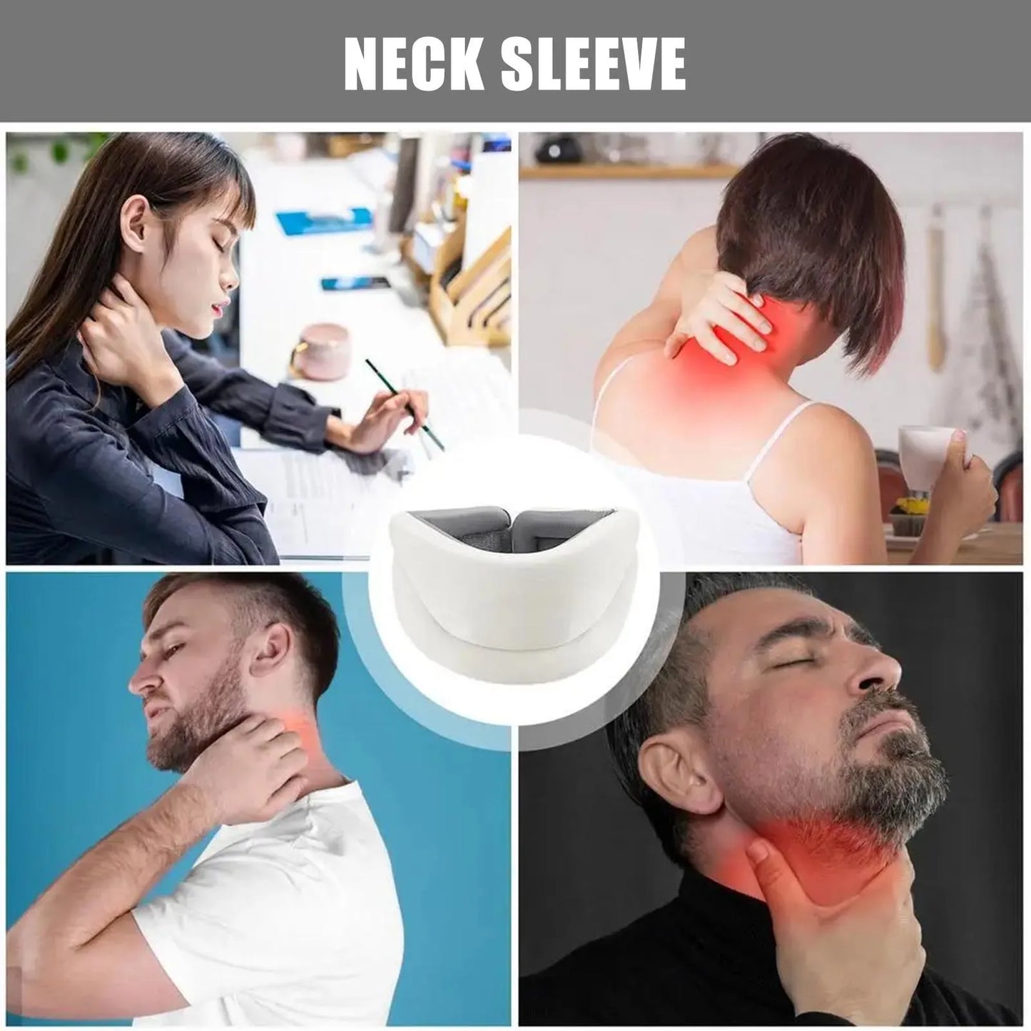 360 Degree Cervical Collar Neck Brace Wraps Stabilizes Vertebrae Collar for After Injury Neck Collar Sleeping Relief Neck Pa
