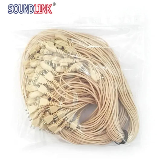 Soundlink 10PCS 2pin Hearing Aid Cable  Wire Cord for Pocket Hearing Aids