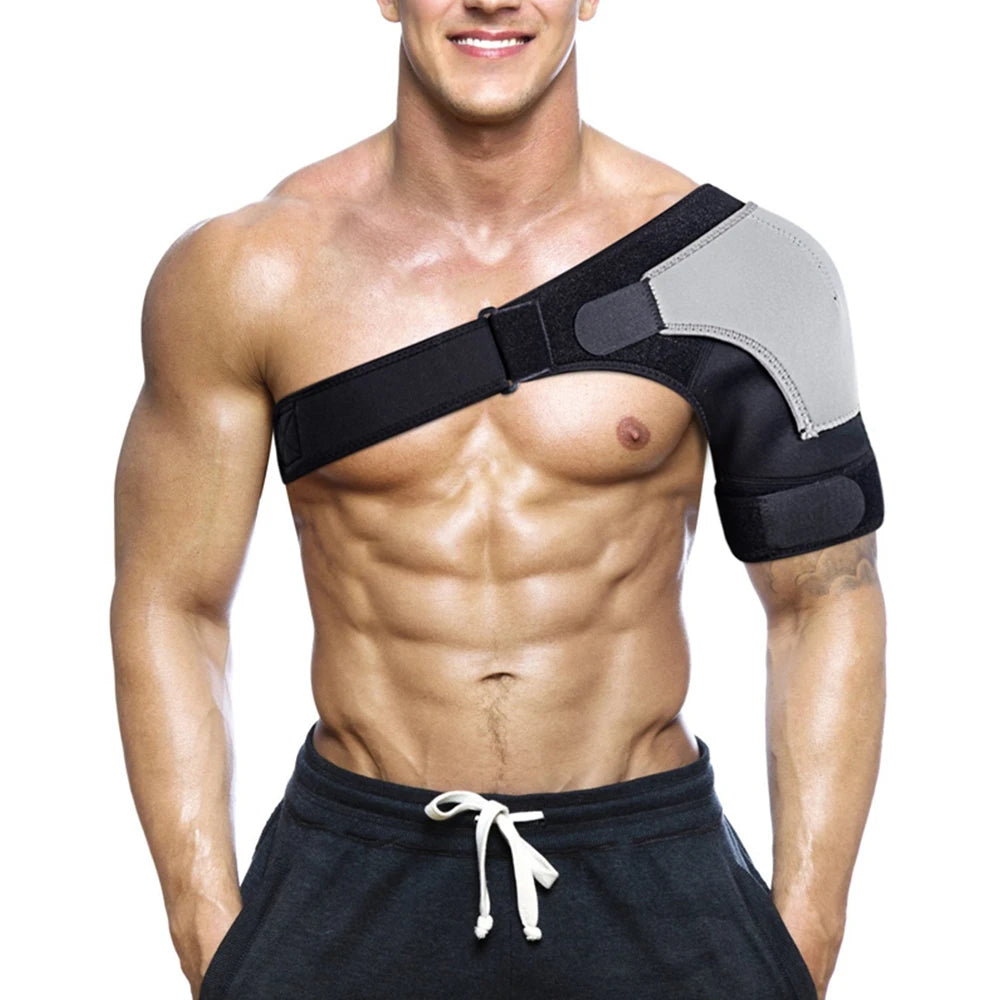 Adjustable Shoulder Support Brace pad Belt Band Strap Wrap Sport Recovery Neoprene Shoulder Compression Sleeves Back Brace Guard