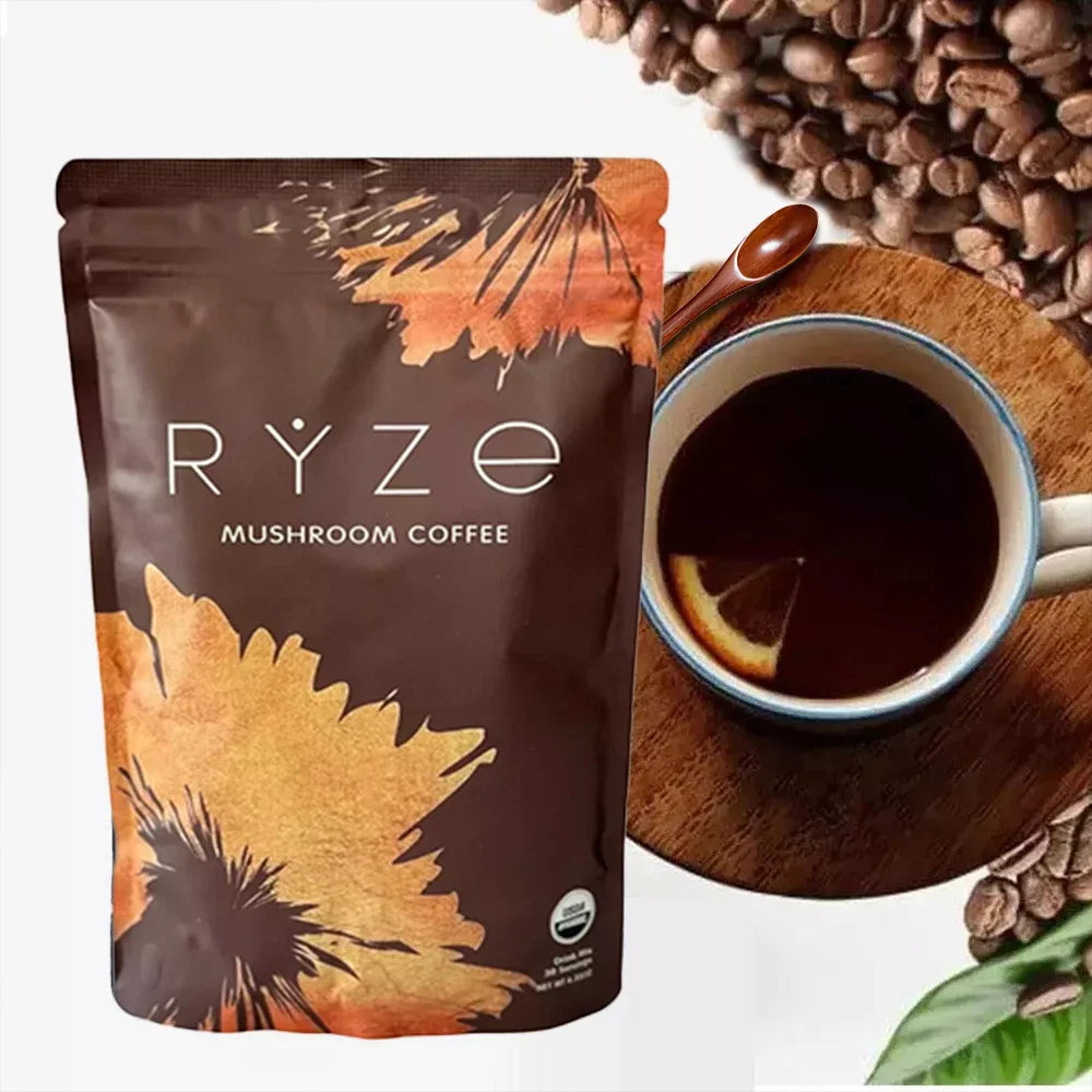 Organic Mushroom Coffee - Shiitake, Cordyceps, Supports Immune, Focus, Concentration, Stress, Digestion & Energy - 1 Pack