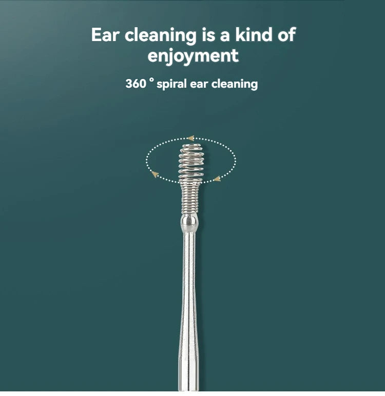 Ear Pick Six-piece Set Ear Cleaning Ear Picking Earpick Convenient Portable Portable Ear Pick Household Portable for Adults