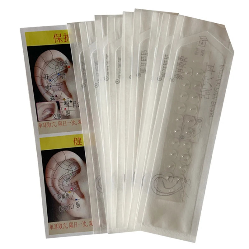100/200PCS Transparent Ear Point Stickers Ear Pressure Stick Acupuncture Auricular Ear Stickers Massage Ear stickers