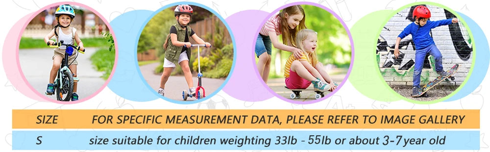 6pcs Protective Gears Set for Kids Children Knee Pad Elbow Pads Wrist Guards Child Safety Protector Kit for Cycling Bike Skating