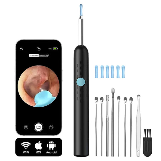 WIFI Visual Ear Sticks HD1080P 4.2MM Mini Camera Ear Pick Ear Spoon Ear Cleaner Wireless Endoscope Health Care Ear Wax Cleaning