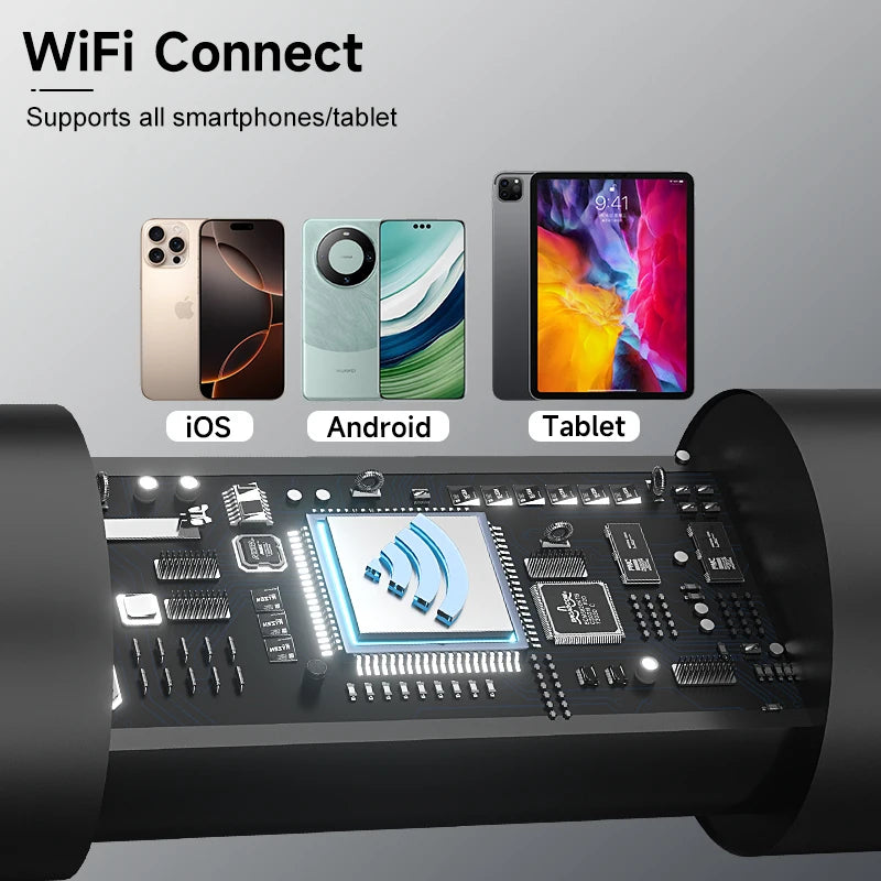 WIFI Visual Ear Sticks HD1080P 4.2MM Mini Camera Ear Pick Ear Spoon Ear Cleaner Wireless Endoscope Health Care Ear Wax Cleaning