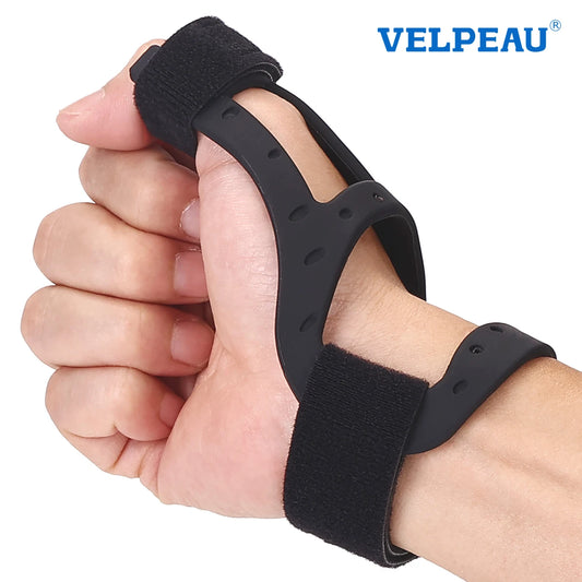 VELPEAU Waterproof Thumb Brace for Arthritis Pain and Support, Semi-rigid Silicone Thumb Splint for De Quervains Tenosynovitis