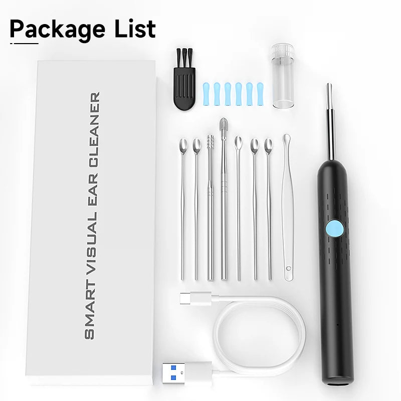 WIFI Visual Ear Sticks HD1080P 4.2MM Mini Camera Ear Pick Ear Spoon Ear Cleaner Wireless Endoscope Health Care Ear Wax Cleaning